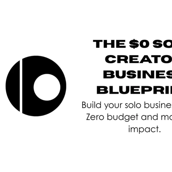 The $0 Solo Creator Business Blueprint cover