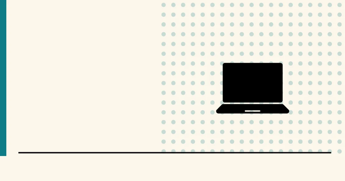 Flat black silhouette of an open laptop, lid up — running a whole operation off a cheap Chromebook