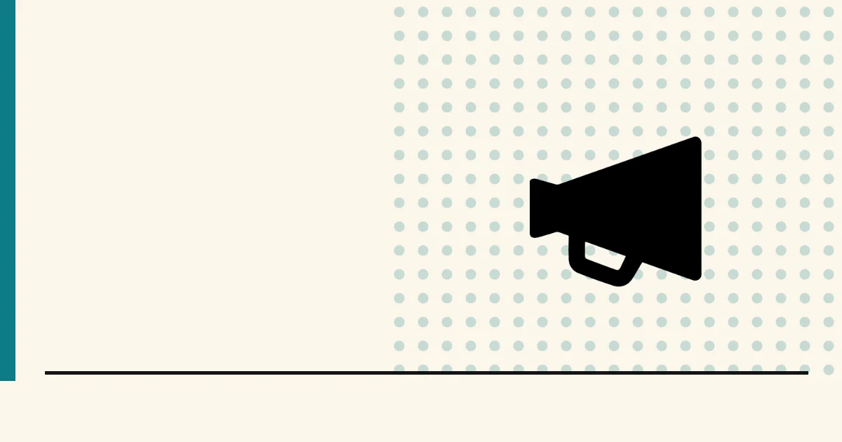 Flat black silhouette of a megaphone — low-effort book marketing that actually sells